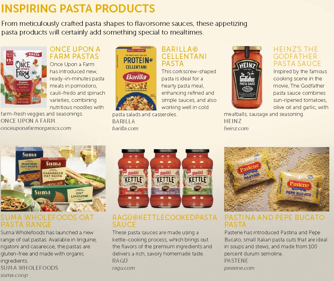 inspiring pasta products